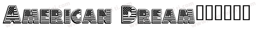 American Dream字体转换